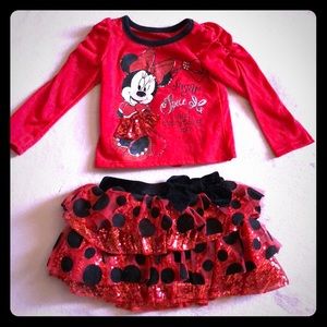 Disney Baby Minnie Holiday Outfit